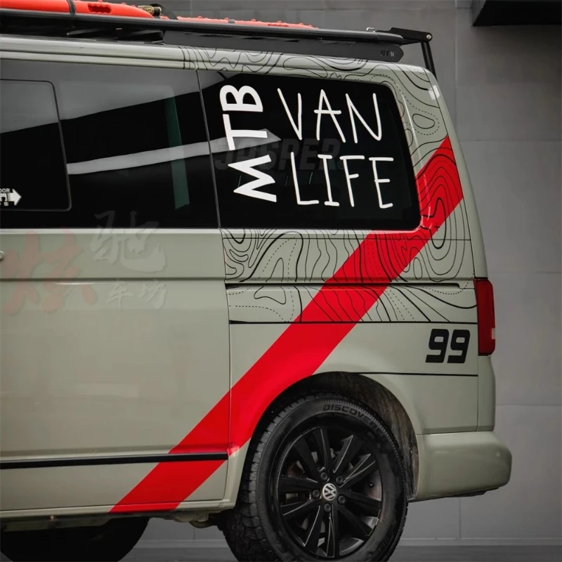 

Car Vinyl sticker body exterior decoration personalized custom sports decal accessories FOR VW Multivan T5 T6