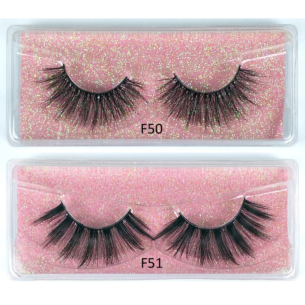 10 คู่ 3D Mink Lashes จํานวนมากขนตาปลอมธรรมชาติ Hand Made แต่งหน้า Eye Lashes 3D Mink Eyelashes