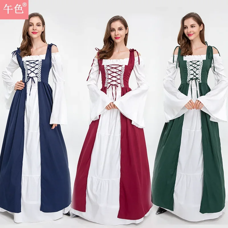 European and American medieval Renaissance cosplay role-playing dresses and costumes