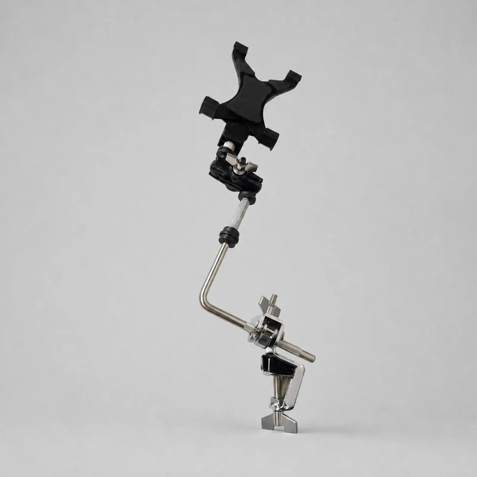 Clamp on Drum Tablet Holder for Drum Set Phone Stand Adjustable Metal Support Arm for Sheet Music Apps Practice