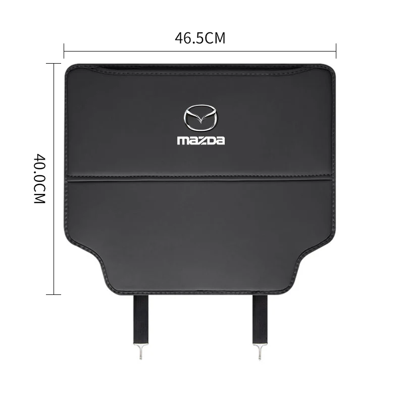 واقي وسادة ركلة خلفي لمقعد السيارة من الجلد لمازدا 6 CX3 CX5 CX8 Axela Atenza - ملحق تنجيد لدعم مقعد السيارة