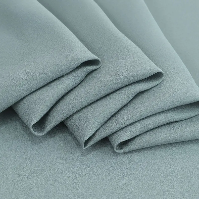 High Quality Selected 4 Colors Frosted Messy Texture Silk Jianhongcrepe Silkworm Silk Fabric Clothing and Dress Shirt Fabric
