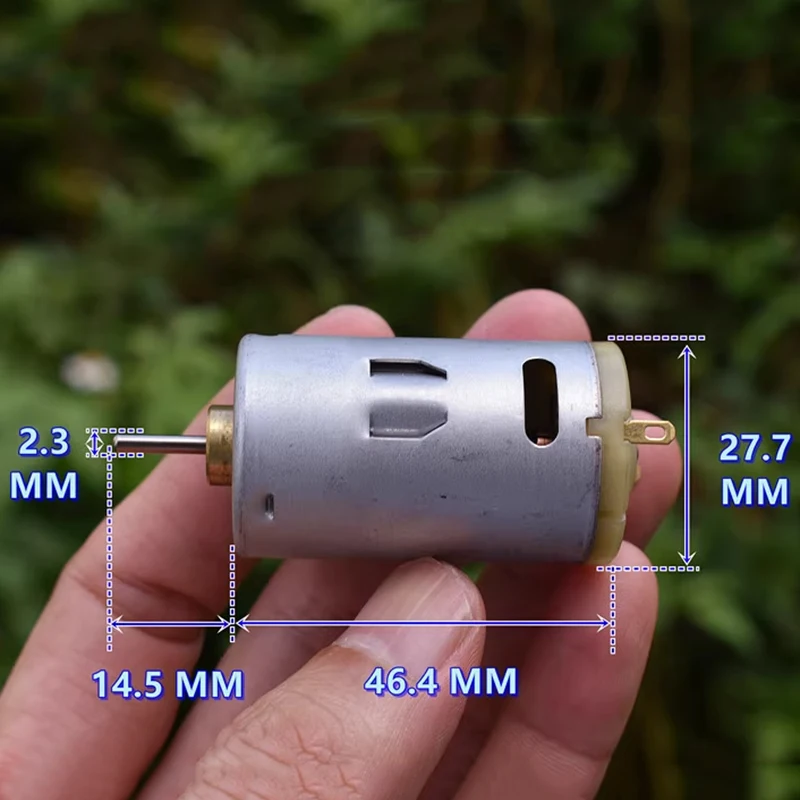 JOHNSON Mini RS-395 Motor DC 12V 18V 24V 11000RPM Micro 28mm Electric Motor 2.3mm Shaft High Quality Torque Engine Toy Model