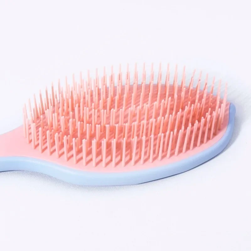 1pcs Leaf Shaped Fine Toothed Comb Hair Brush, Fluffy Skull Top Non Knotted Air Cushion Comb, Special for Real Hair Wigs view 6