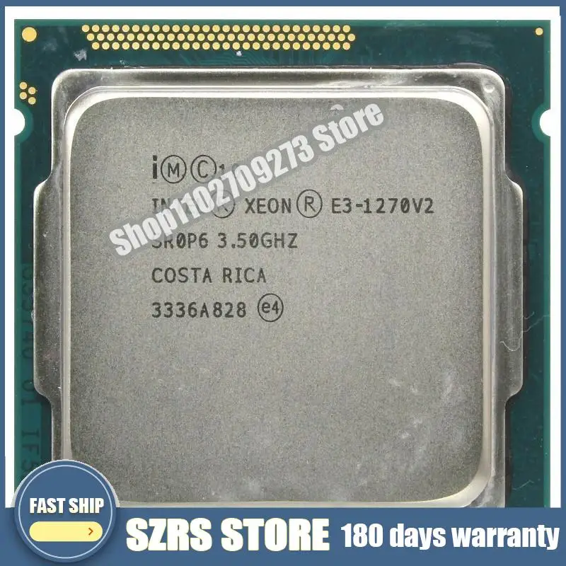 Processeur Int@l Xeon E3 1270 V2 1270V2 d\'occasion,3.5GHz,LGA 1155,8 Mo,SR0P6