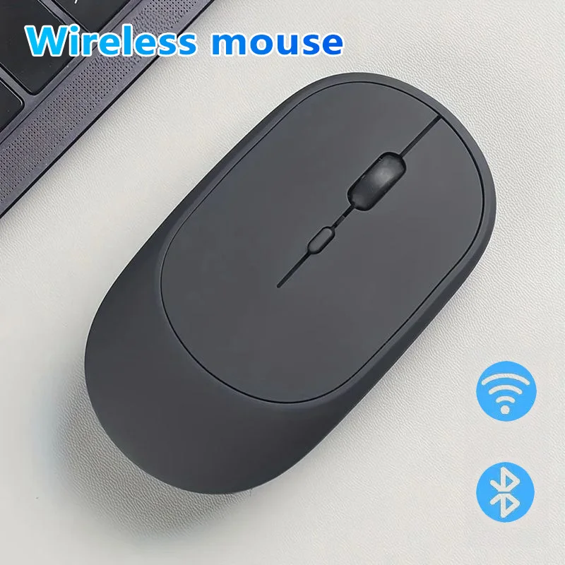 Wireless Mouse Rechargeable Mouse Gamer Dual Modes Bluetooth-compatible 2.4G USB Mute Mice For Laptop Pad Tablet Macbook Mause