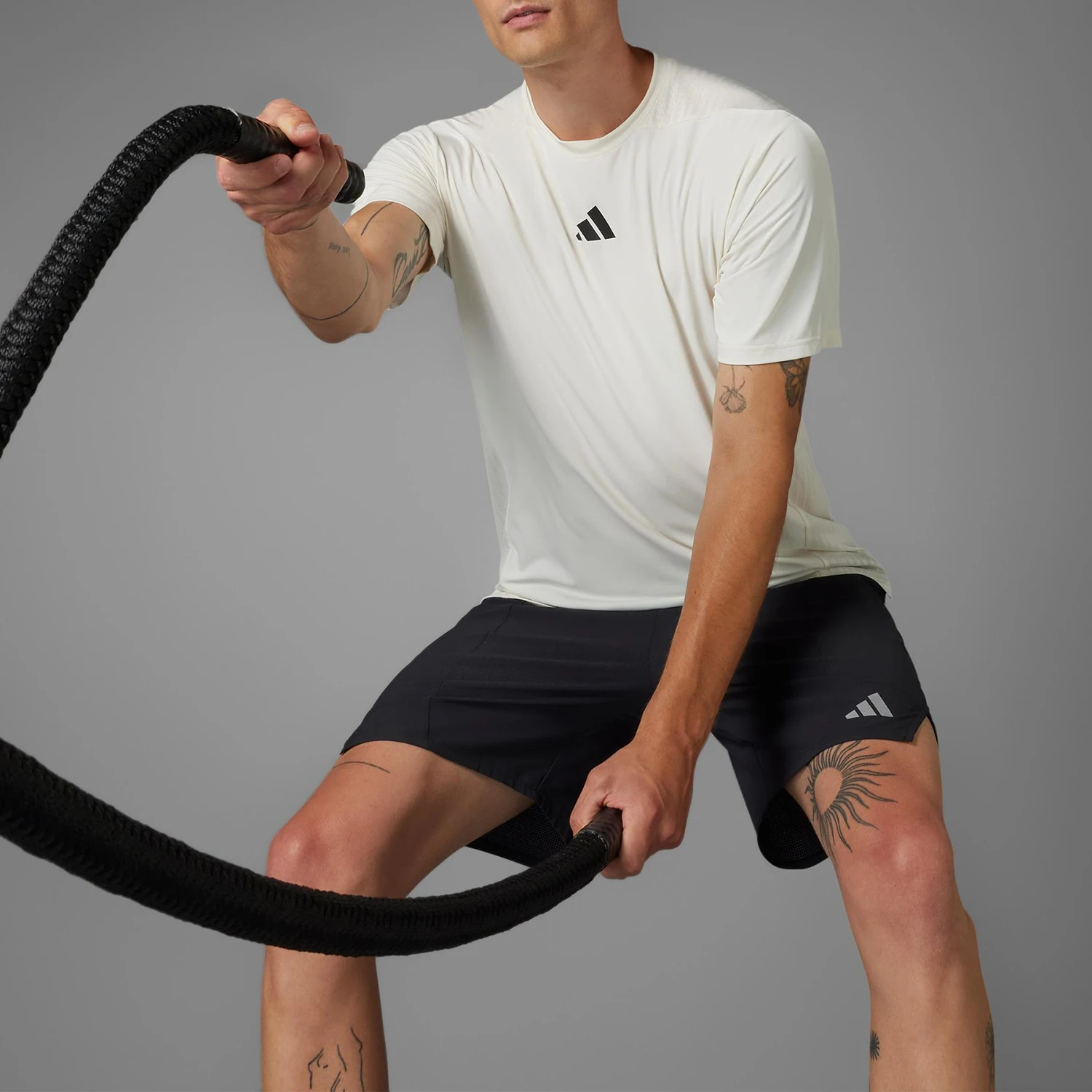 

Adidas genuine 2025 Summer Men's Breathable Fitness Training T-shirt JE5746