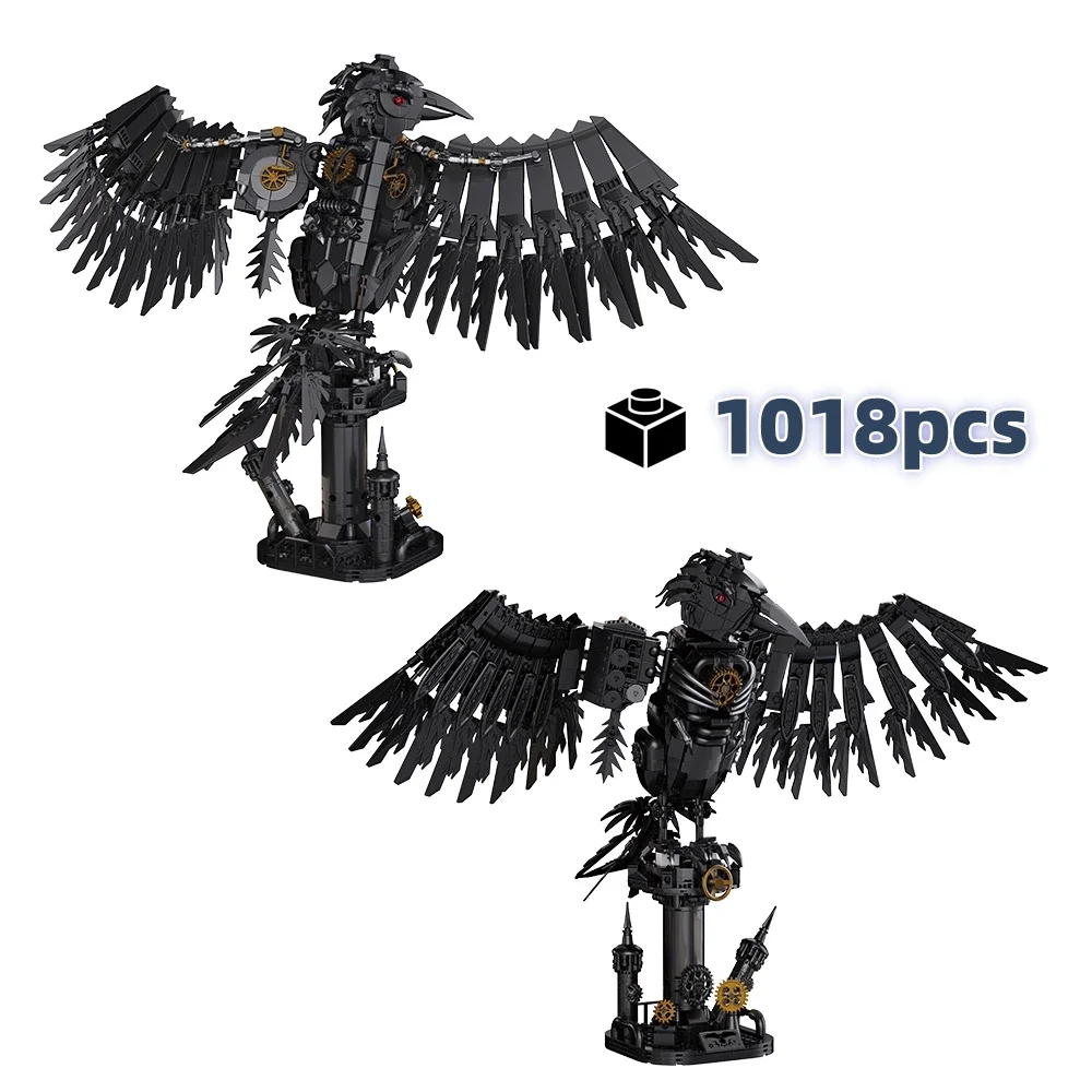 2025年 テクニカルメカニカルクロウ ビルディングブロックセット 動物 ビルディングブロックモデル 誕生日プレゼント STEM キッズ おもちゃ 男の子向けギフト