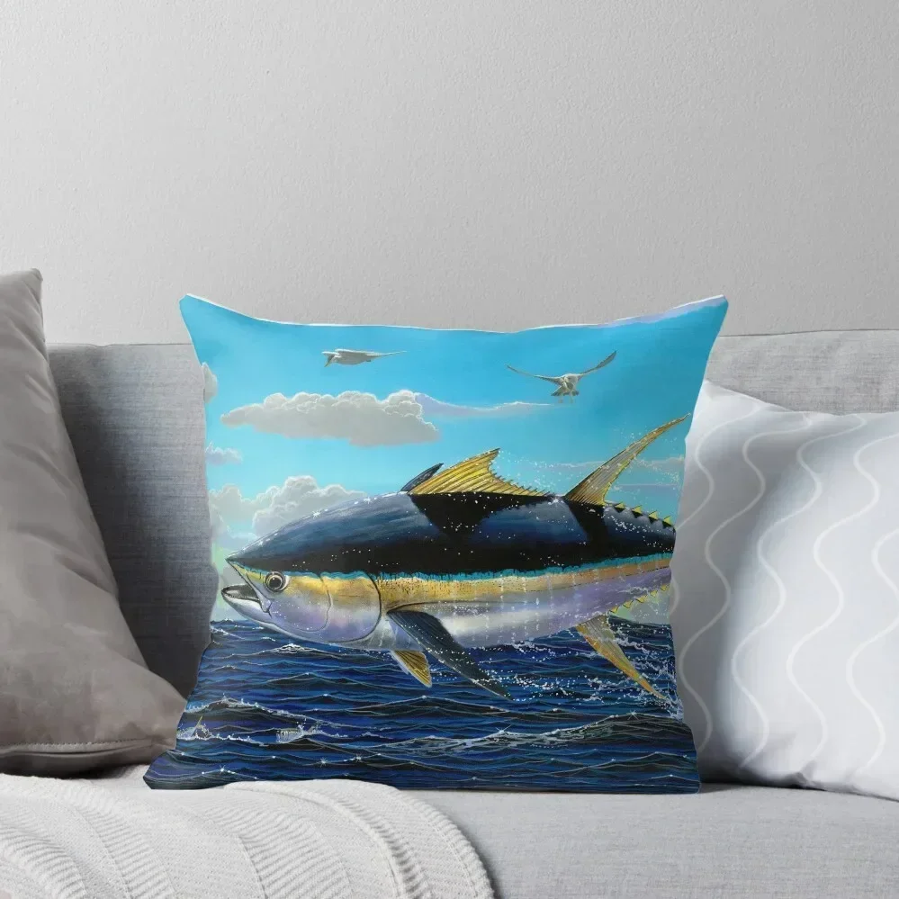 

Yellowfin crash Throw Pillow luxury throw pillow covers christmas supplies Couch Pillows pillow