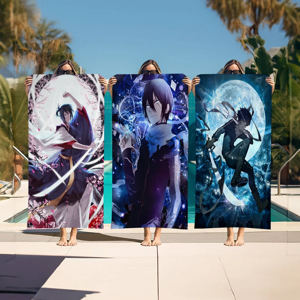 

Noragami Microfiber Blanket Quick Drying Beach Towels Oversized Printing Super Absorbent Pool Towel Blanket