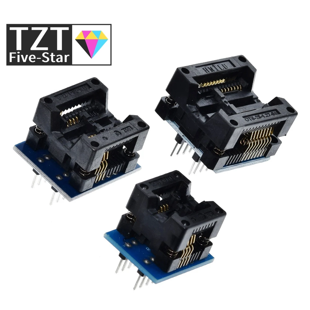 SOP16 to DIP8 Wide-body Seat Wide 150mil 200mil 208mil 209mil 300mil Programmer SOP8 Adapter Socket for EZP2010 EZP2013 CH341A