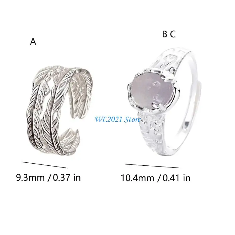 G5GC Inspired Adjustable Finger Rings Silver Tone Silver Jewelry Accessory for Women Men Trendy Unisex Gifts Ideas