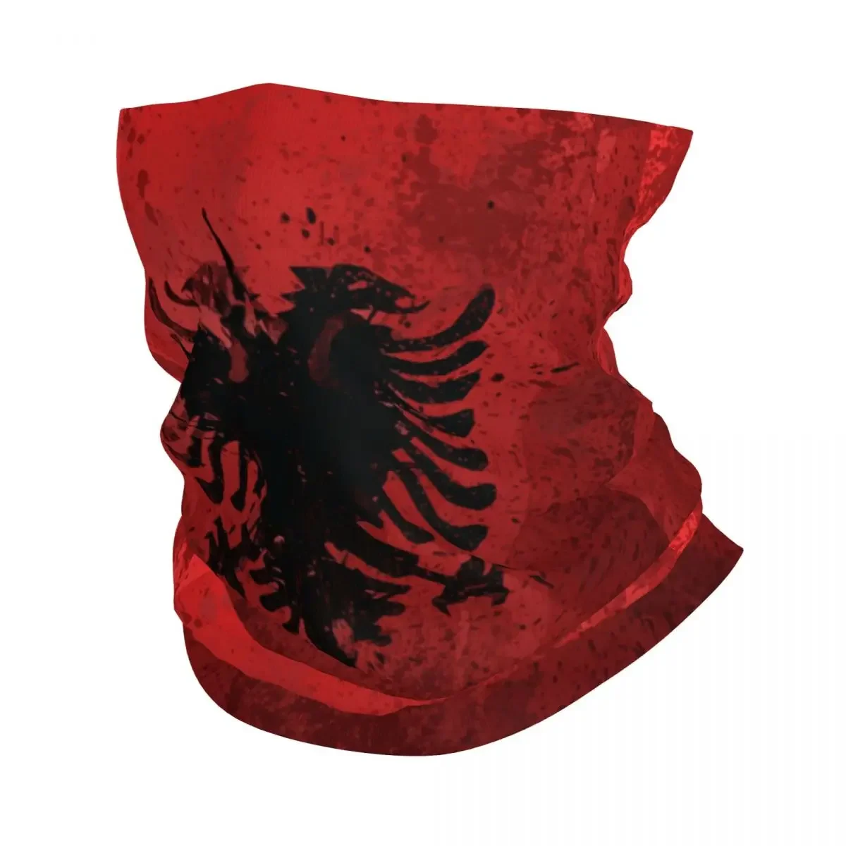 Albania Flag Bandana Neck Gaiter Printed Wrap Scarf Multi-use Headwear Cycling Unisex Adult Washable