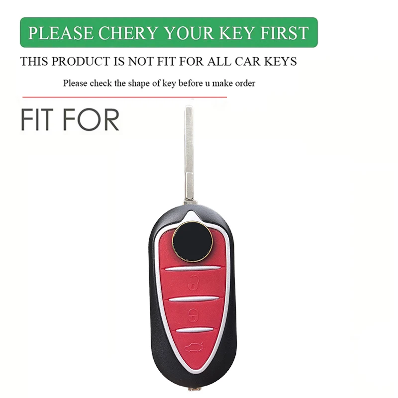 New Silica Gel Car Key Cover Case For Alfa Romeo Mito Giulietta 159 4C GTA ect. 3 Buttons Key Auto Key Shell Protection Cover