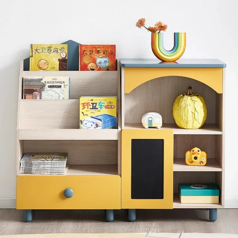 Children Locker Picture Book Rack Nordic Style Living Room School Household Toy Storage Rack Storage Locker Bookshelf Shelves