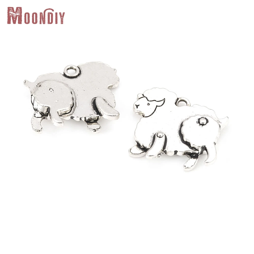 

20 шт. 20,5x18 мм античное серебро сплав цинка овца подвески подвески Diy ожерелье серьги подвески аксессуары для изготовления ювелирных изделий