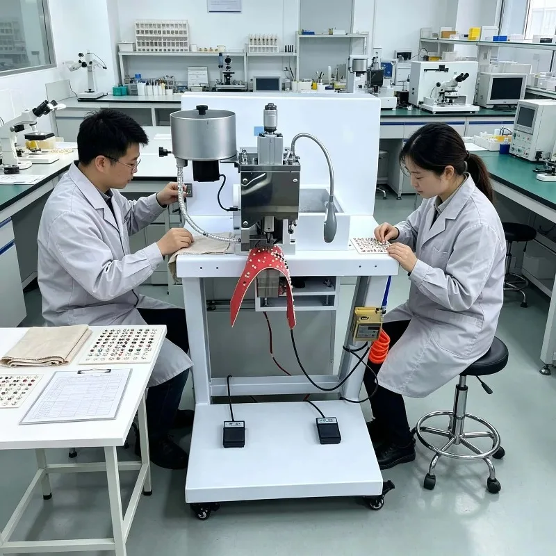 China Manufacturer Mini Bead Coating Rivet Nail Fixing Pearl Setting Attaching Machine Automatic Price for Garment Bags