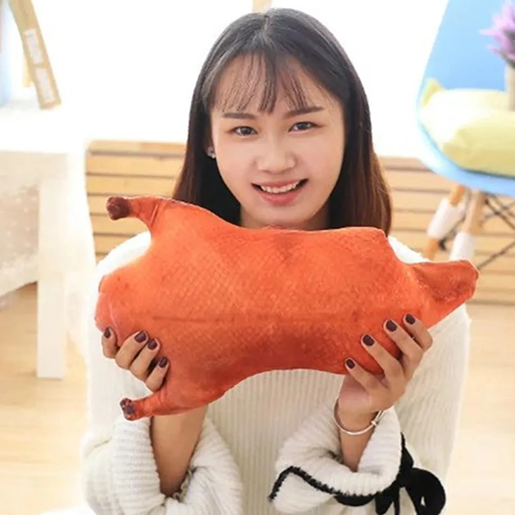 

1 шт. Имитация утки по-пекински, декоративная подушка, мягкая, с хлопковым наполнителем, для сна и объятий, креативный забавный подарок