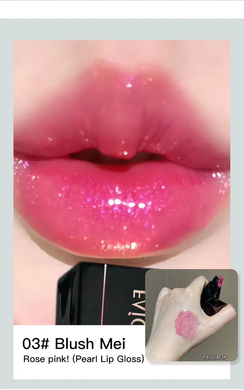 Gothic Matte Black Liquid Lipstick Moisturizer Long-Lasting Punk Blue Green Sparkling Pearl Lip Gloss Halloween Lip Glaze Makeup