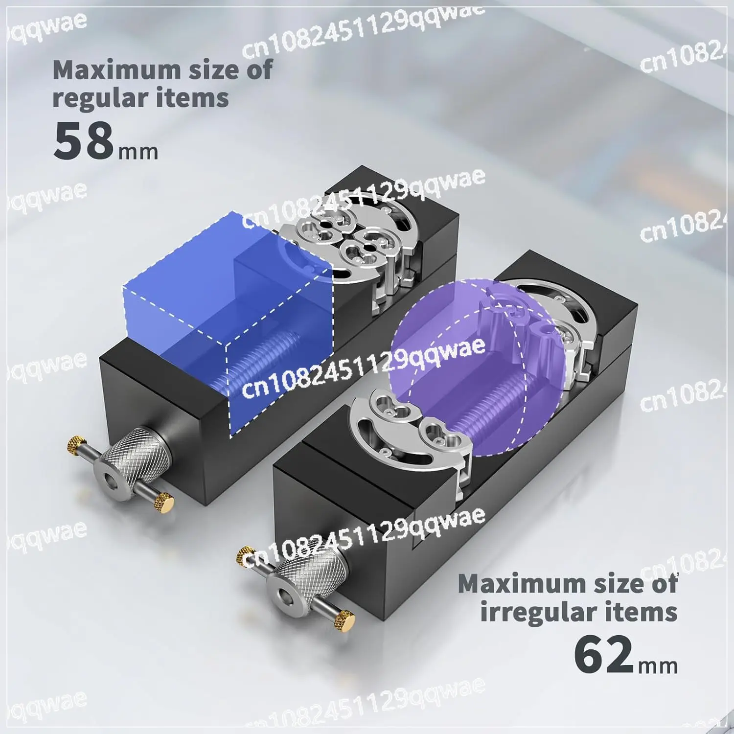 Heavy duty self-adjusting aviation grade intelligent fractal mini vice press vice