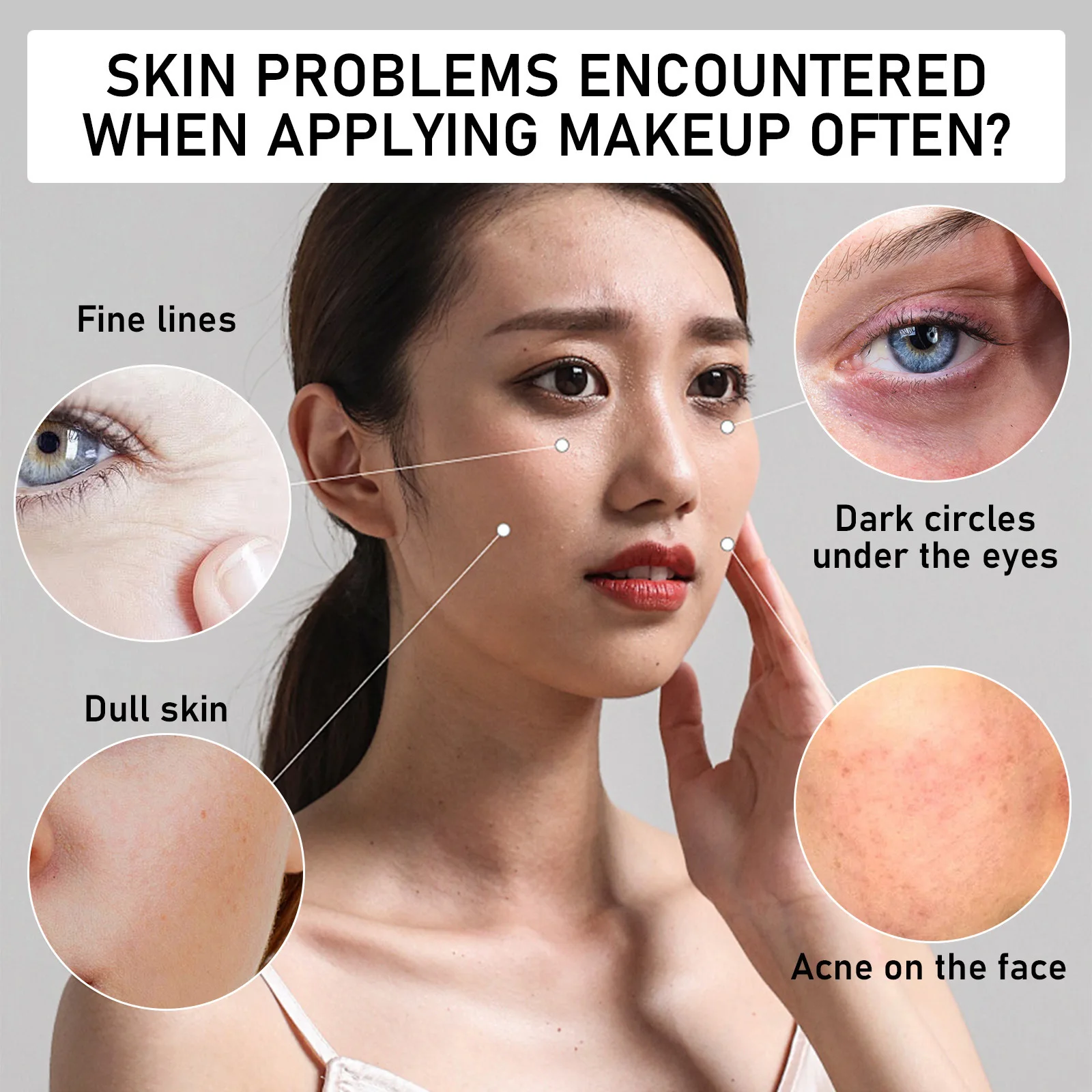 Base de maquillaje con cabeza de seta, cojín de aire, crema CC, Control de aceite hidratante, esponja de polvo resistente al agua, Base correctora facial, cosméticos