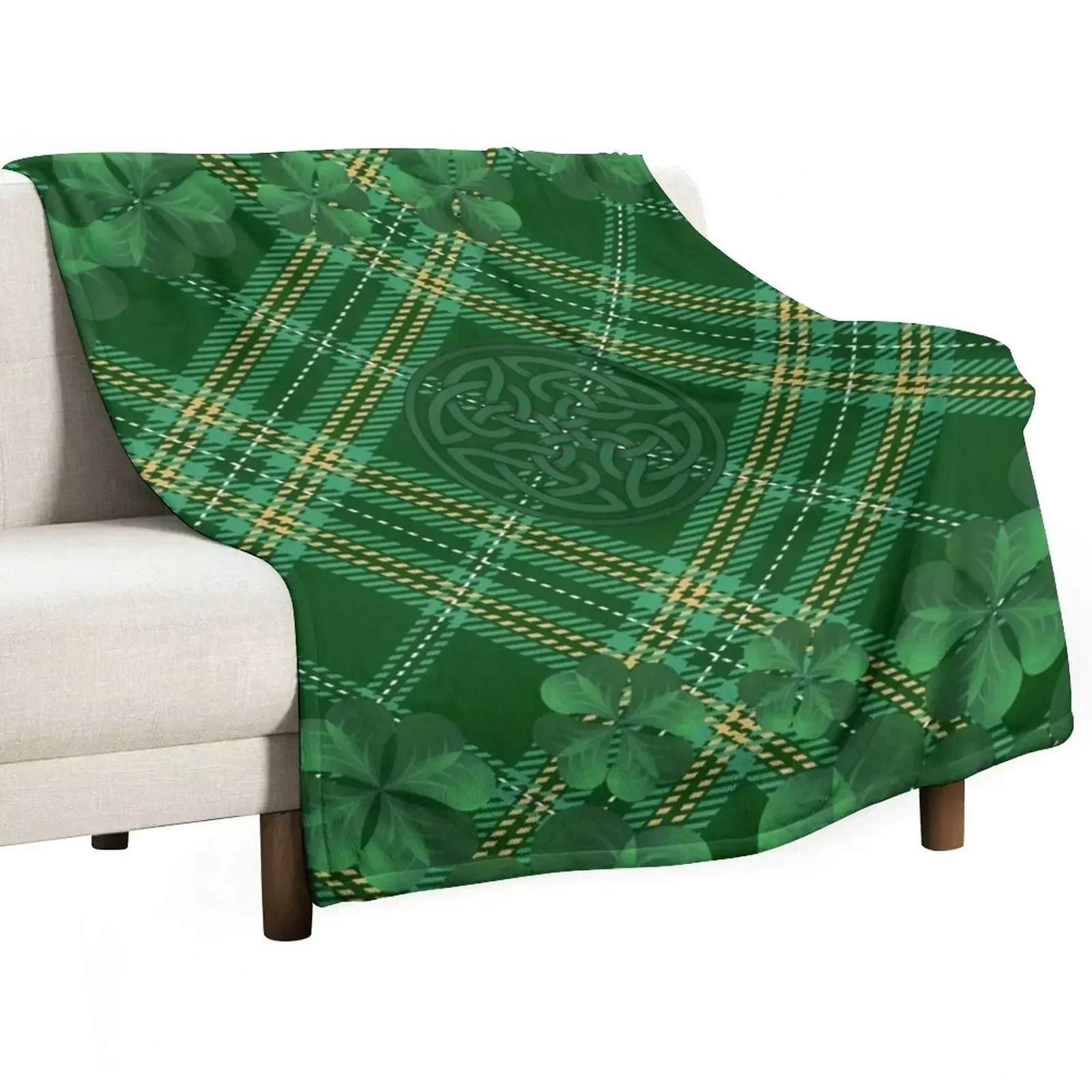 

New Irish Tartan Throw Blanket christmas decoration Bed Fashionable Soft Plaid warm winter Blankets