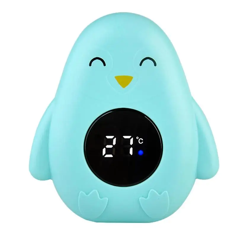 

Baby Bath Temperature Meter Cartoon Penguin Shape Floating Digital Temperature Meter with LED Display Tub Supplies for Baby