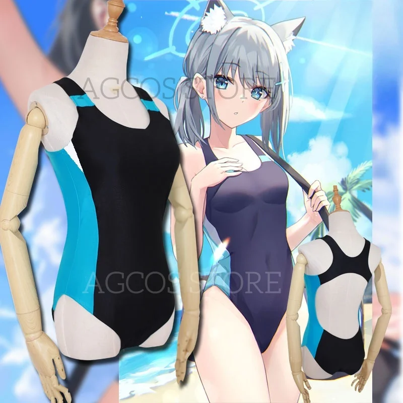 

AGCOS индивидуальный синий архив Sunaookami Shiroko Doujin косплей костюм сексуальные наряды купальник костюмы косплей