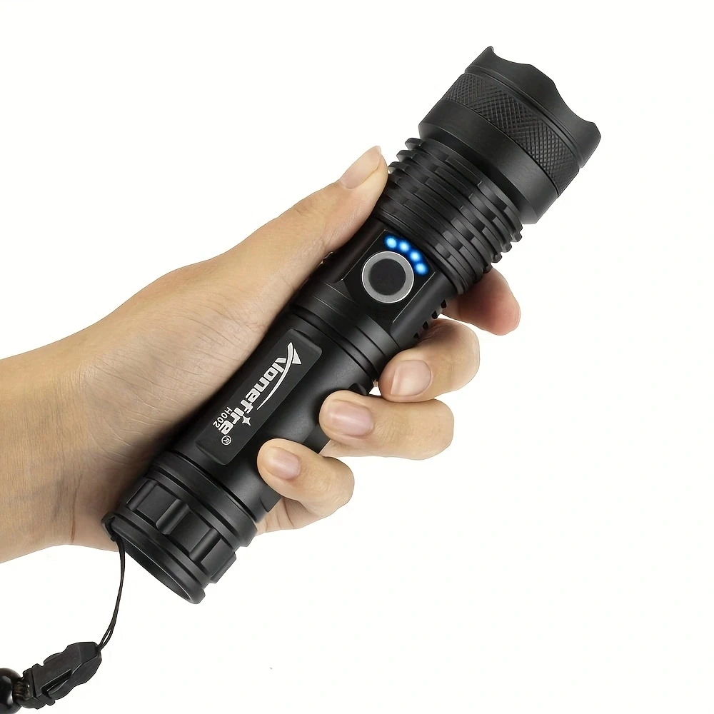 20W Led Zoom High Power Waterproof Flashlight Torch Outdoor Camping Hunting Hike Fishing High Brightness Lighting Torch Light view 5