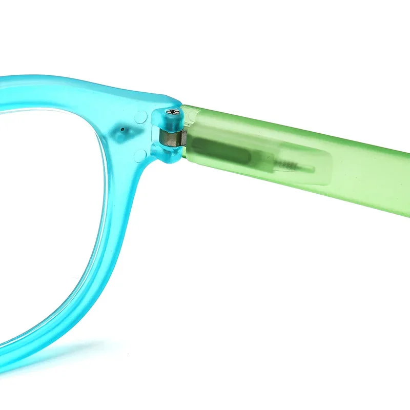 +1,0 ~ +4,0 Reisnägel Kunststoff Presbyopiebrille Ovale neutrale Lesebrille Farbblockierte Schutzbrille – Detail 7