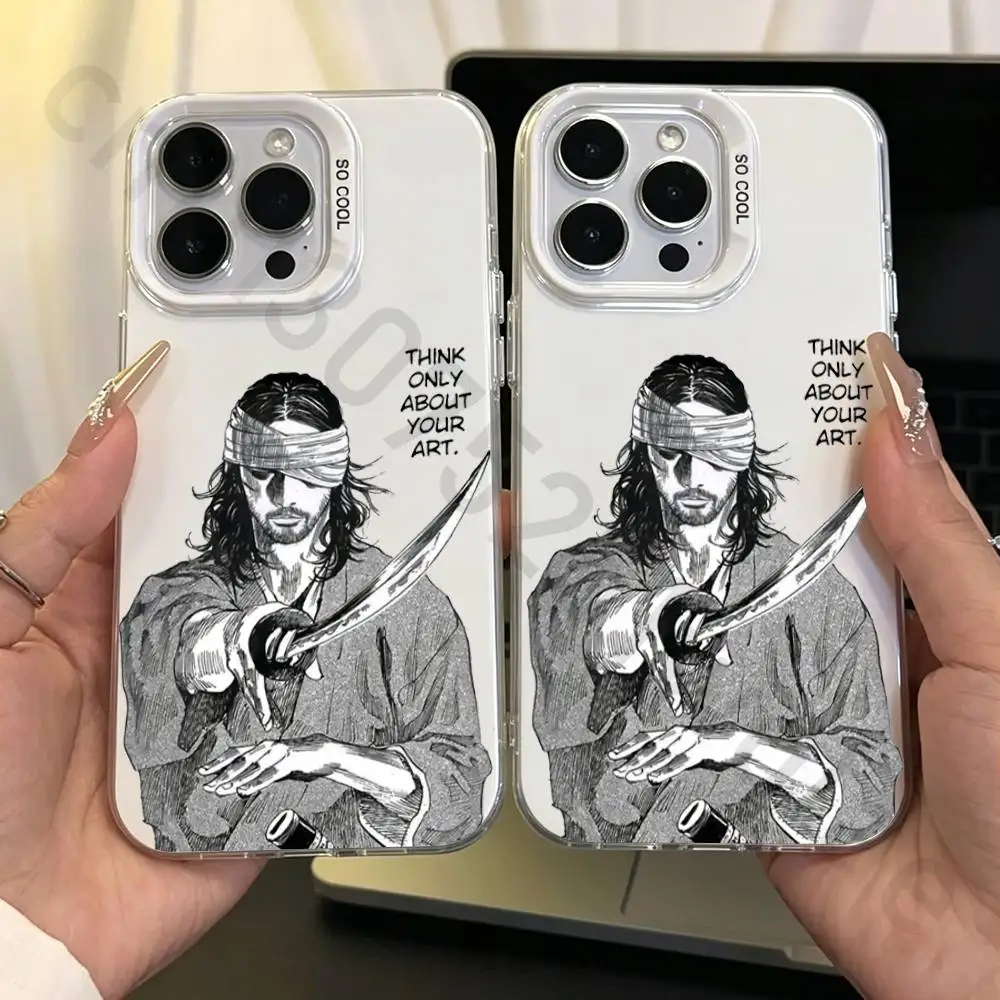 

Classic V-Vagabond S-Samurai Phone Case for iPhone 17 16 15 14 ProMax 13 11 Pro Max air Plus Matte IMD Laser Cover