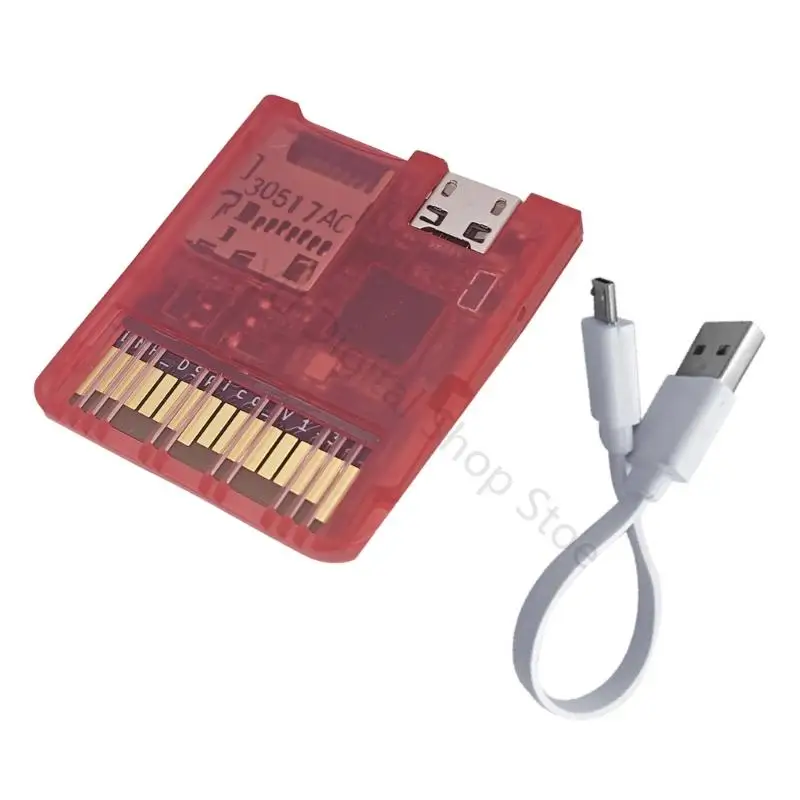 96BA Injection Molded Transparent Case Game Reader Cartridge with RP2040 MCU