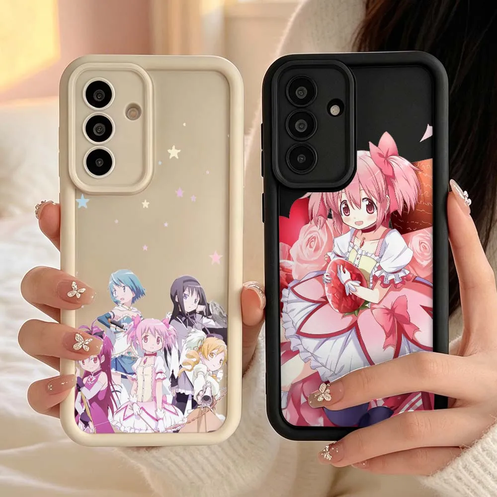 Madoka Magica For Samsung Galaxy A04 M17 A57 A06 A07 A17 A26 A36 A14 A15 A16 Eye Ladder Phone Case Cover