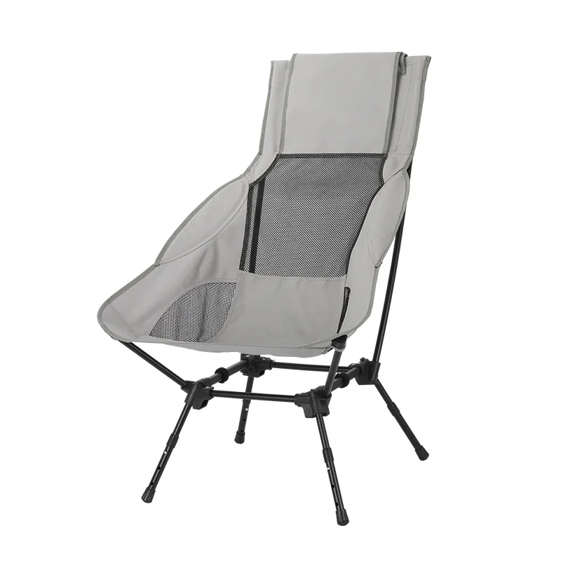 

Cross-border custom camping chair, convenient folding recliner, fishing chair, beach , lazy , high backrest moon