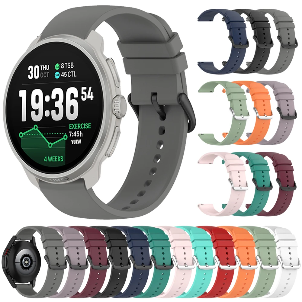 لينة سيليكون حزام ل SUUNTO Race 2 S Smartwatch استبدال سوار الرياضة حزام الساعات Correa ل SUUNTO سباق/Run الفرقة 20 مللي متر 22 مللي متر
