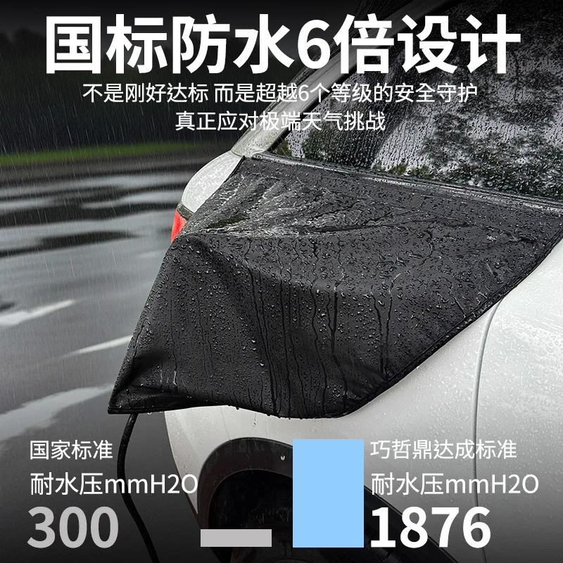 Magnetic EV Charge Port Cover Rainproof Protector EV Car Charging Port Cover for Damage Outdoor Long Trip for Electric Vehicles