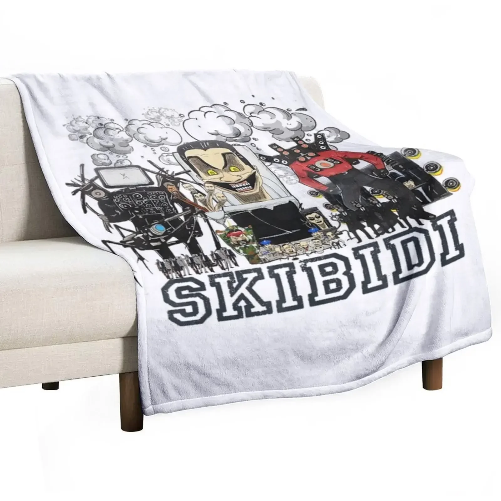 Skibidi toilet Funny game Throw Blanket Sofa Throw Blankets For Baby Polar Blankets