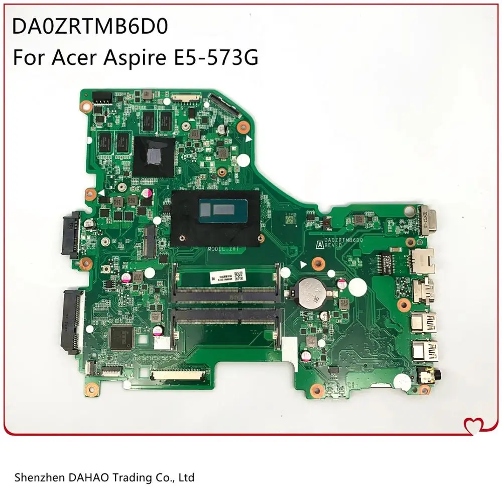 

For ACER Aspire E5-573 E5-573G motherboard DA0ZRTMB6D0 With I3-5005U CPU GT920M/940M 2GB GPU 100% Fully Tested