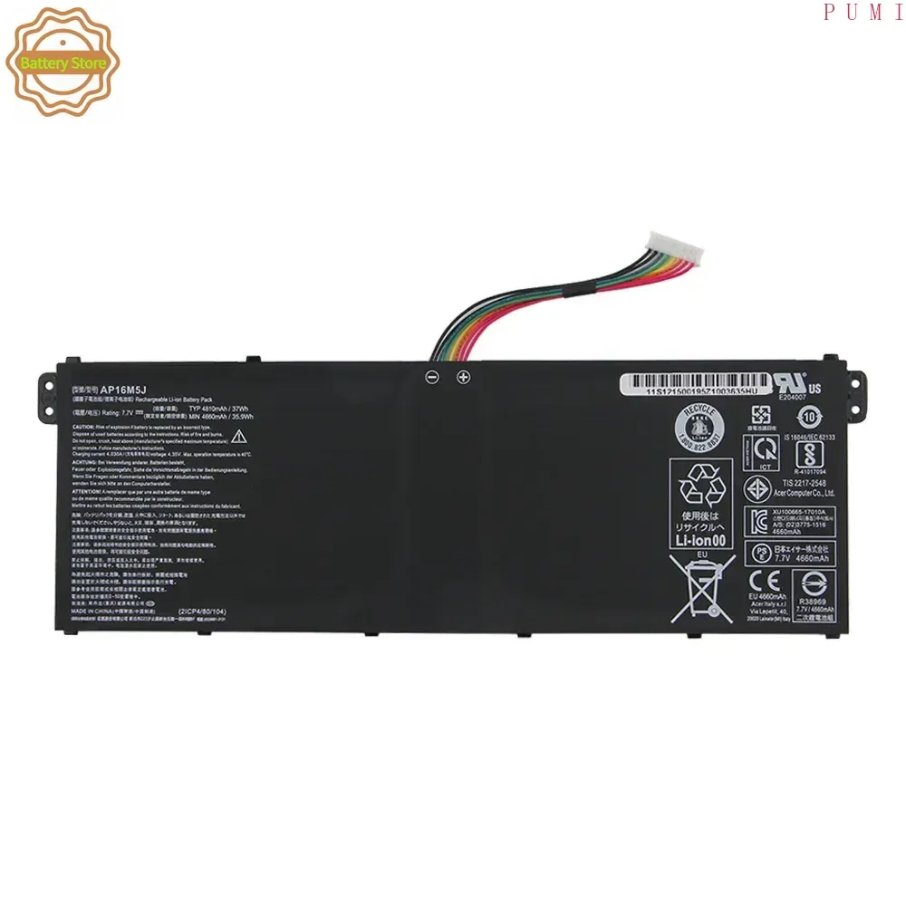 AP16M5J Replacement Battery For Acer Aspire 1 Aspire 3 A315-21, A315-51 A515-51 ES1-523 High Quality Batteries With Tool