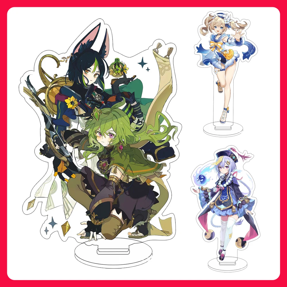 Anime Figure Impact Wanderer Nahida Cyno Yelan Acrylic Stand Model Plate Desk Decor Standing Sign Fans Gift