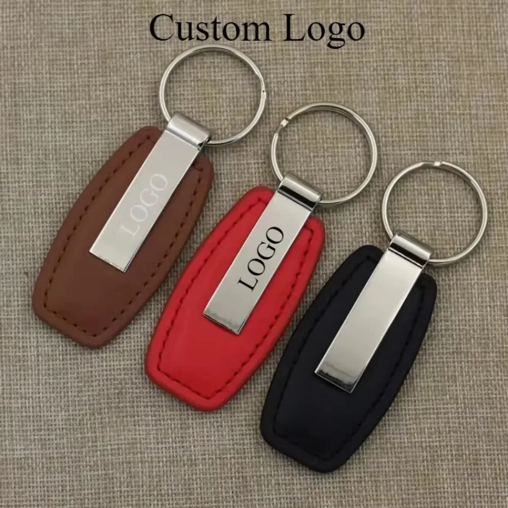 

Fashion Metal Leather Car Moto Key Keychain Custom Logo Accessorie for Ring Buckle Pendant Giftme Keyring Spot Hardware Gift