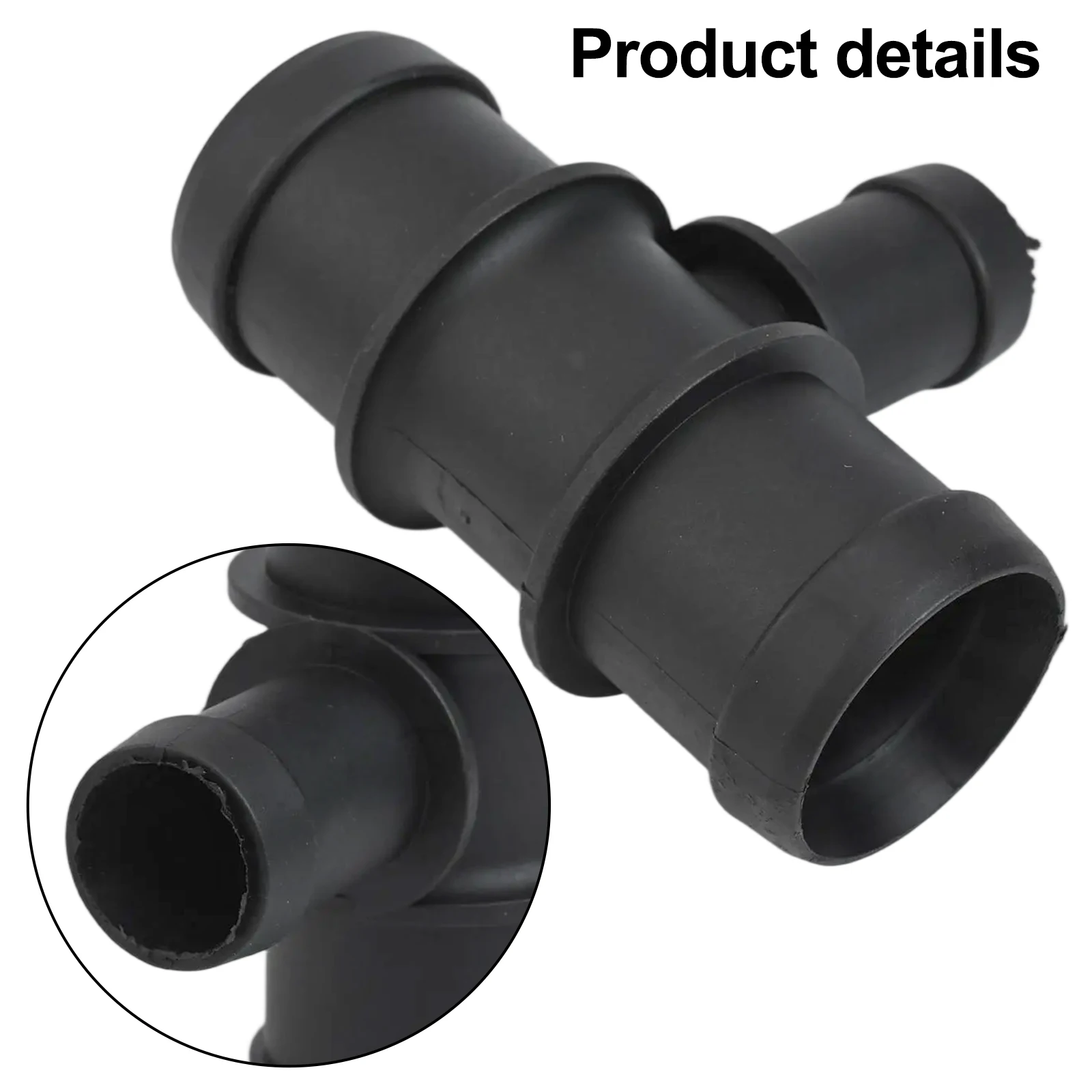 Sistema de refrigeração do motor, radiador preto, conector de mangueira de refrigeração, conector de mangueira de automóvel, compatibilidade perfeita para veículos