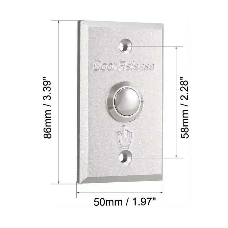 10pcs Exit Button For Access Control ,Aluminium Alloy Door Release ,Dim: 86Lx50Wx20H(Mm)