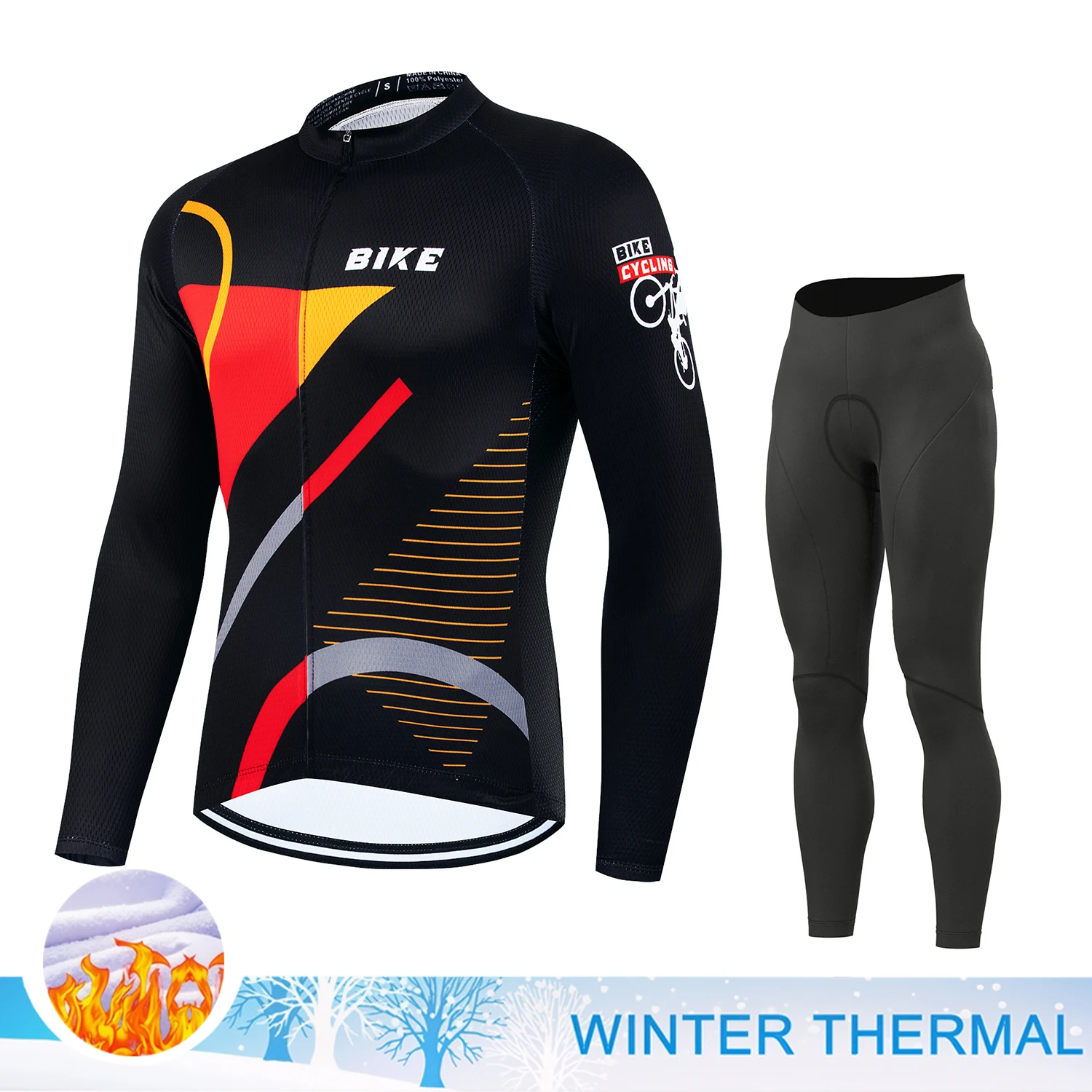 Road Bike Clothes Man Cycling Winter Men Cycling Culotte Mtb Clothing Men Thermal Bicycle Clothing Men's Sports Set Male Shirts