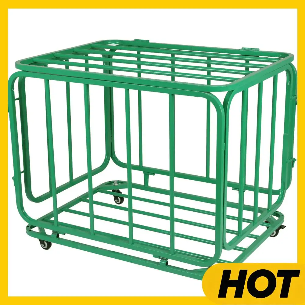 

Basketball Or Volleyball Storage Ball Cart with Wheels Basketballs Cage for Garage Club Or Gym