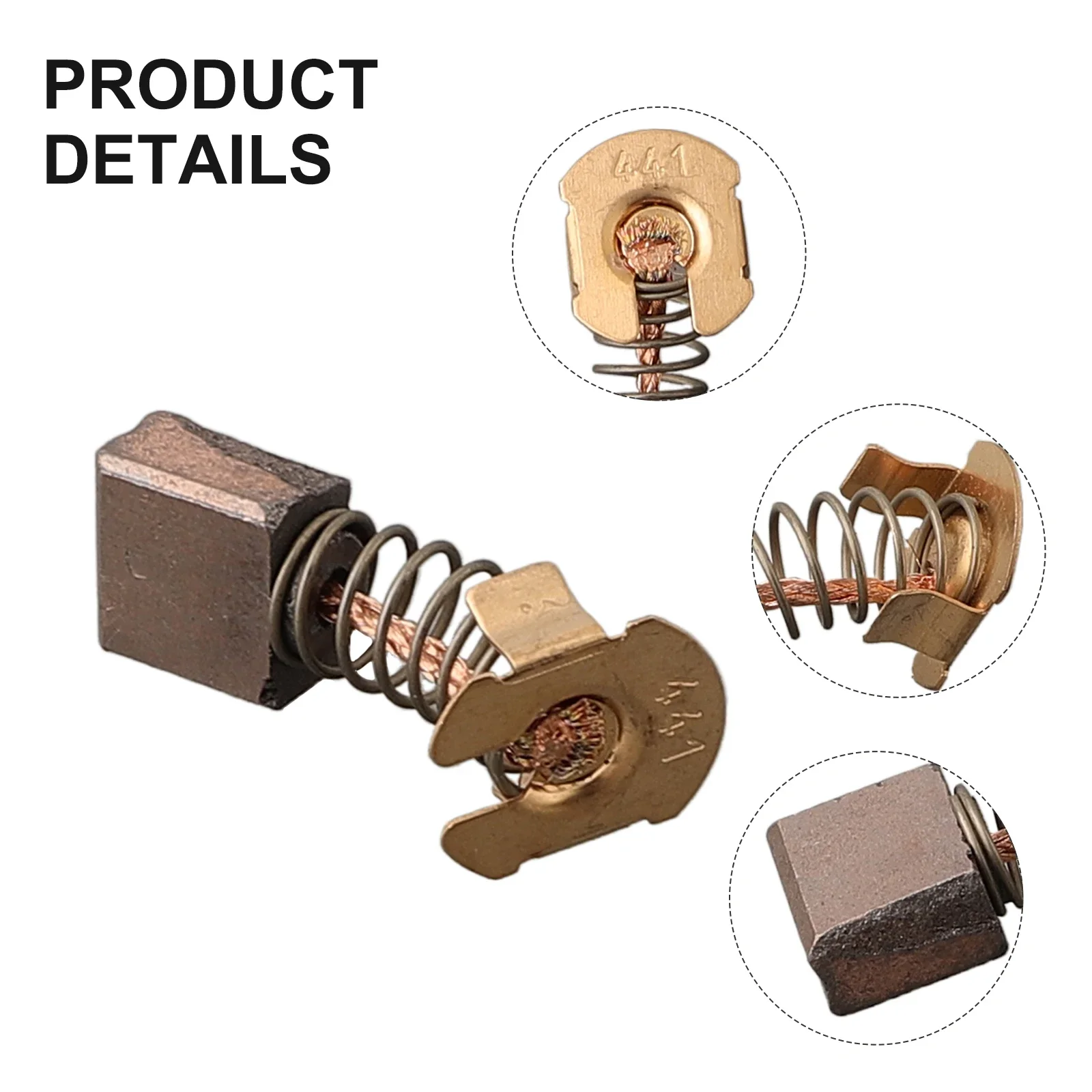 2PCS Spazzole di carbone Sostituzione Spazzole Riparazioni Motori intermittenti Per CB-441 CB-432 Utensile elettrico Accessori per elettrodomestici