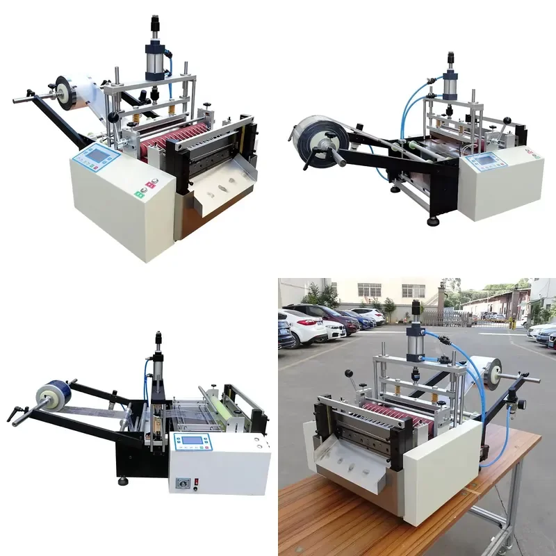 400Mm width roll to plastic bag sheet sealing and cutting machine