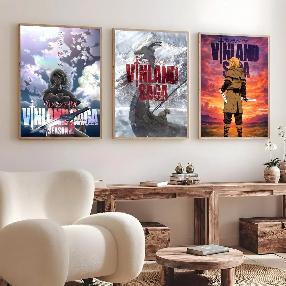 Anime Vinland Saga   Print Wall Art Pictures Canvas Painting Living Room Bedroom Home Decor Poster