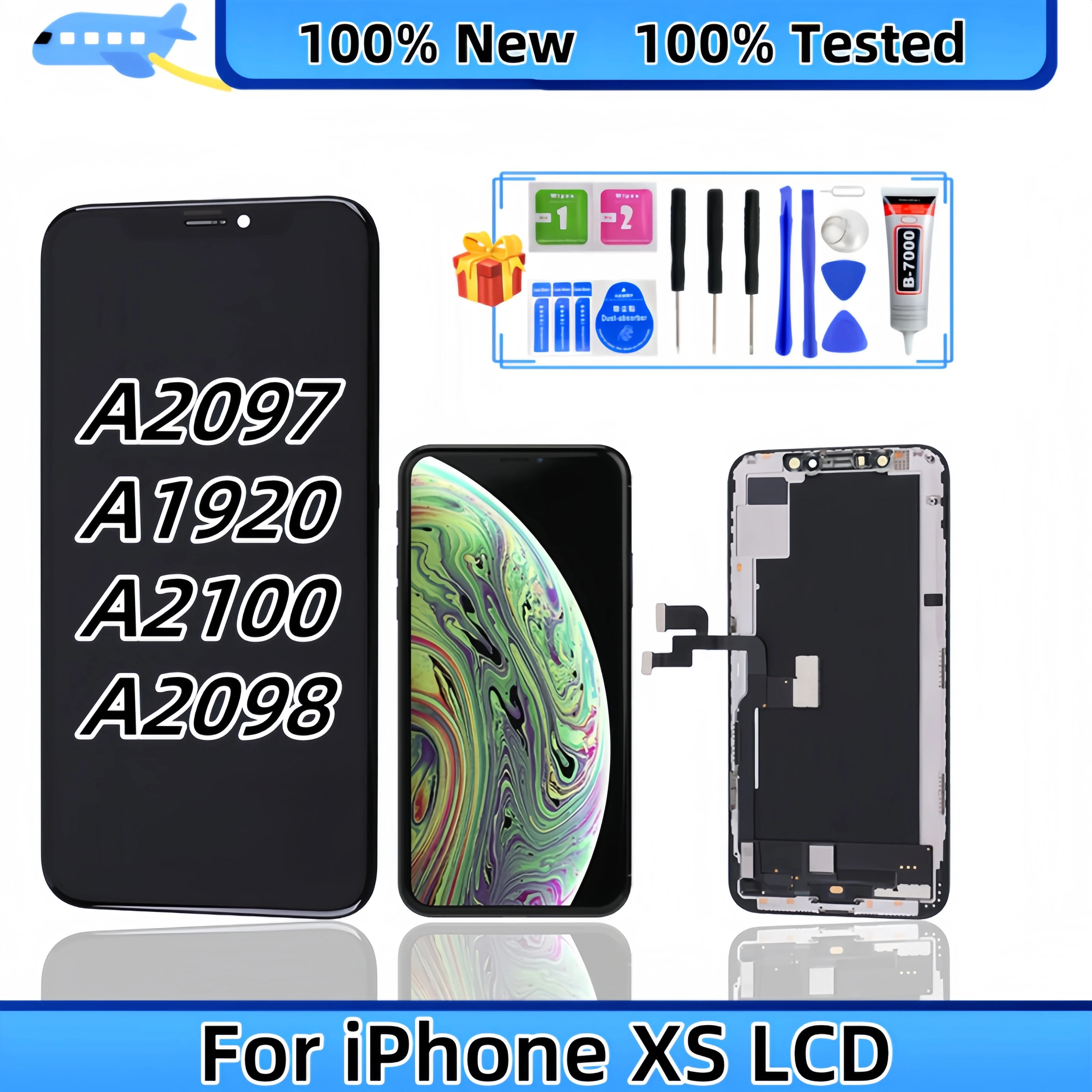 

For iPhone XS A2097 A1920 A2100 A2098 LCD Display Touch Screen Digitizer Assembly Replacement