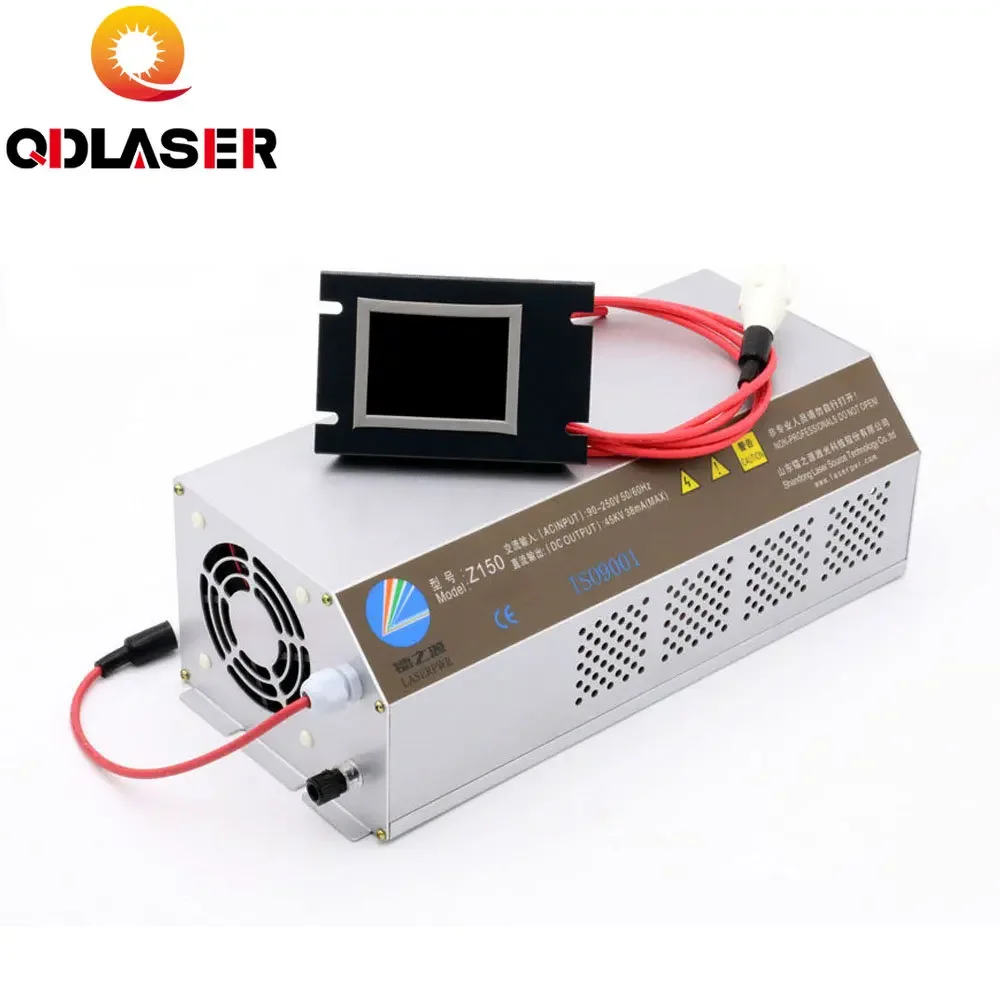 QDLASER 150-180W CO2 Laser Power Supply Monitor AC90-250V Z150 for CO2 Laser Engraving Cutting Machine HY-Z150 Z Series